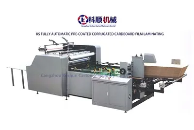 पूरी तरह से स्वचालित पूर्व-लेपित कार्डबोर्ड लैमिनेटिंग मशीन